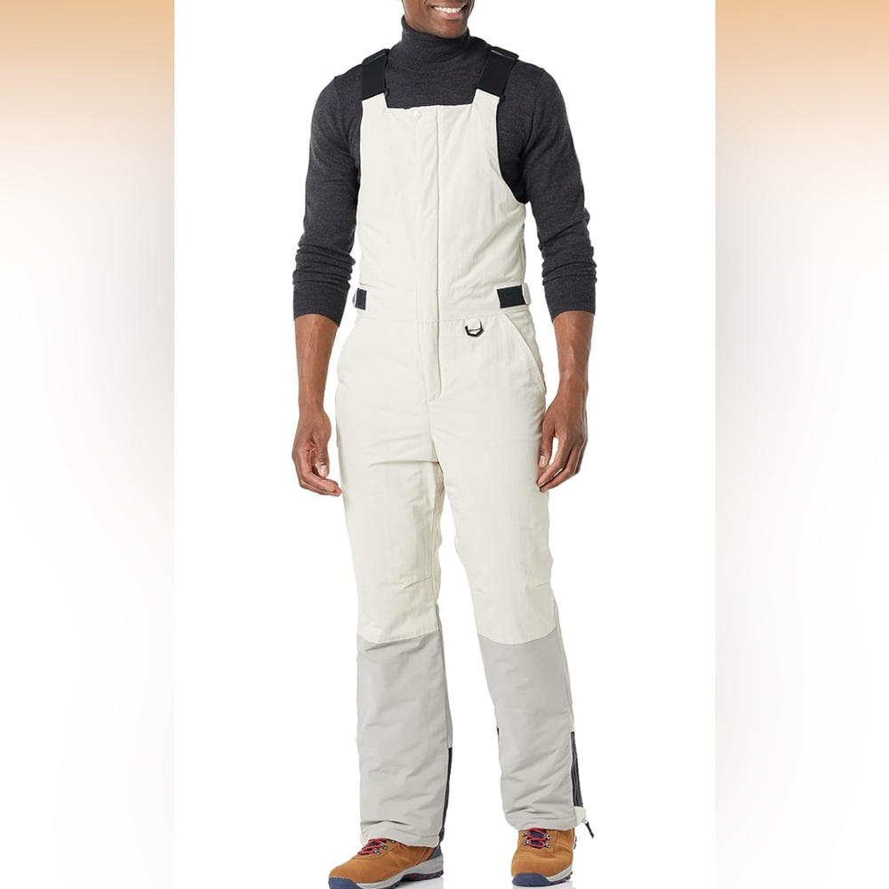 Amazon Essentials Men's Cream and Gray Snow Pants